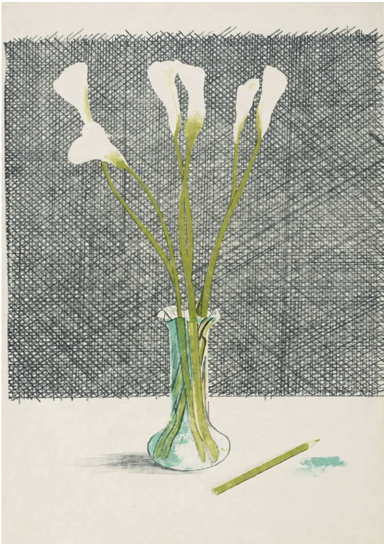 David Hockney, Lillies,1971